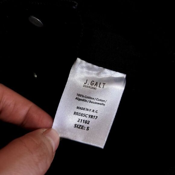 BRANDY MELVILLE Hayley Overall Shorts Workwear Jumpsuit 90s Black Denim Small - Picture 9 of 9